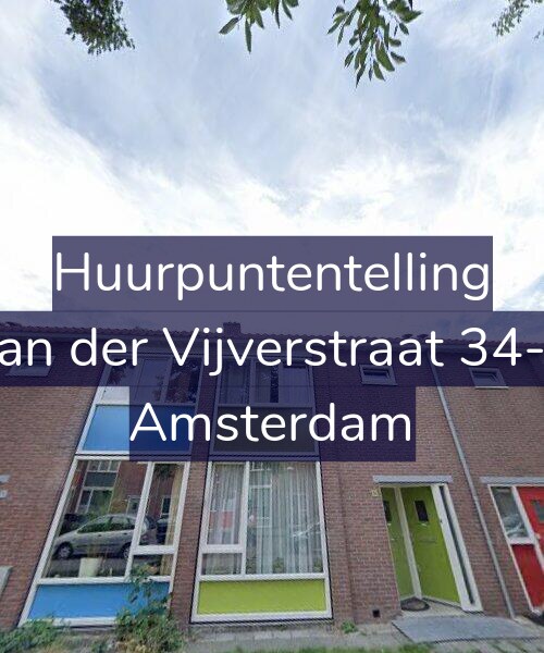 Foto gevel Huurpuntentelling voor Van der Vijverstraat 34-H, Amsterdam