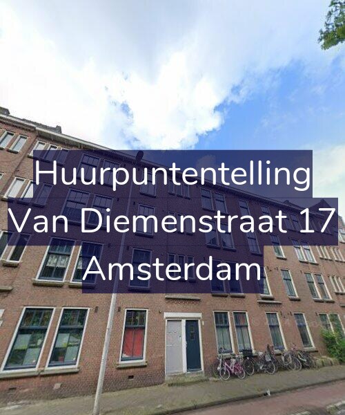 Foto gevel Huurpuntentelling voor Van Diemenstraat 17, Amsterdam