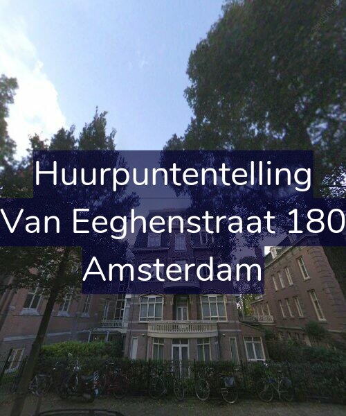 Foto gevel Huurpuntentelling voor Van Eeghenstraat 180, Amsterdam