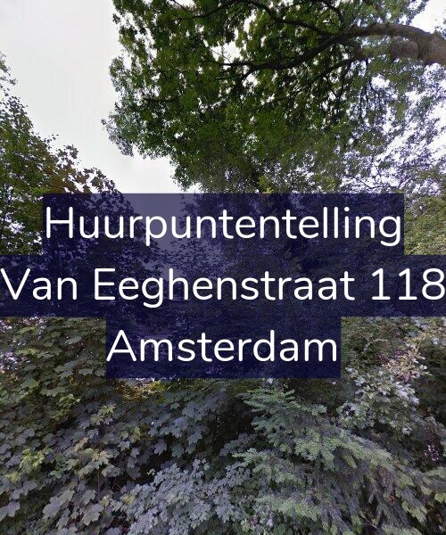 Foto gevel Huurpuntentelling voor Van Eeghenstraat 118, Amsterdam