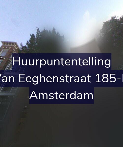 Foto gevel Huurpuntentelling voor Van Eeghenstraat 185-B, Amsterdam