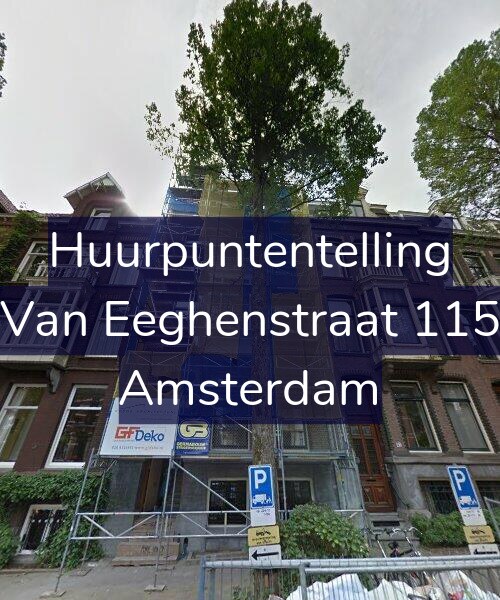 Foto gevel Huurpuntentelling voor Van Eeghenstraat 115, Amsterdam