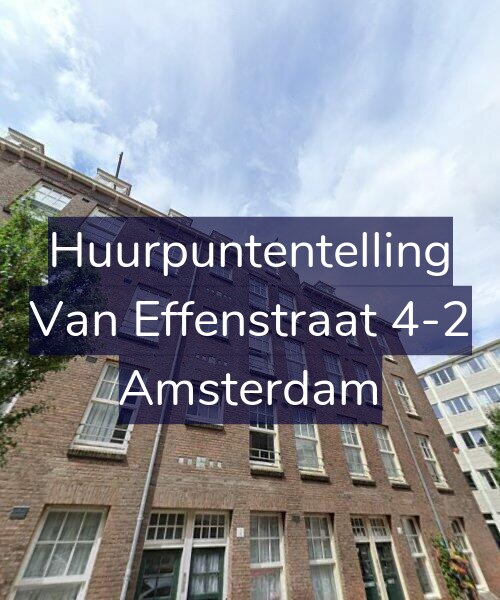 Foto gevel Huurpuntentelling voor Van Effenstraat 4-2, Amsterdam