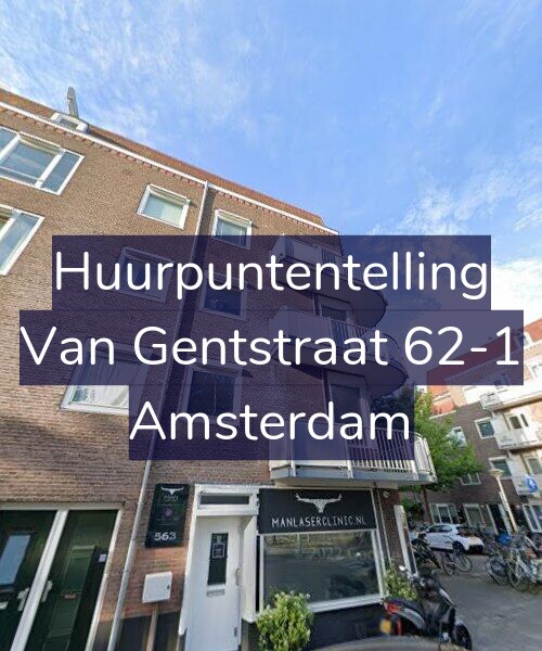 Foto gevel Huurpuntentelling voor Van Gentstraat 62-1, Amsterdam