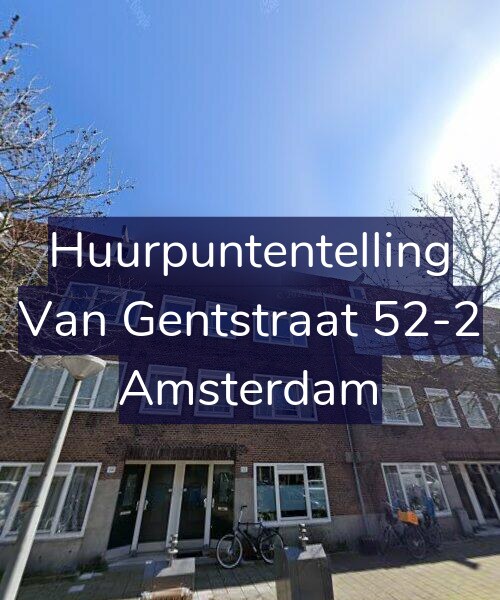 Foto gevel Huurpuntentelling voor Van Gentstraat 52-2, Amsterdam