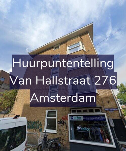 Foto gevel Huurpuntentelling voor Van Hallstraat 276, Amsterdam