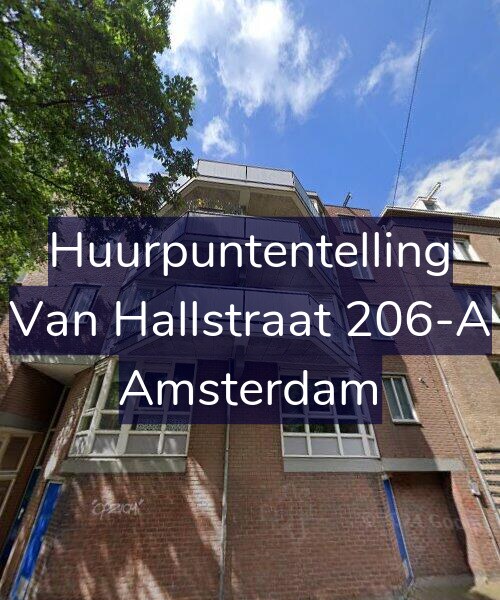 Foto gevel Huurpuntentelling voor Van Hallstraat 206-A, Amsterdam