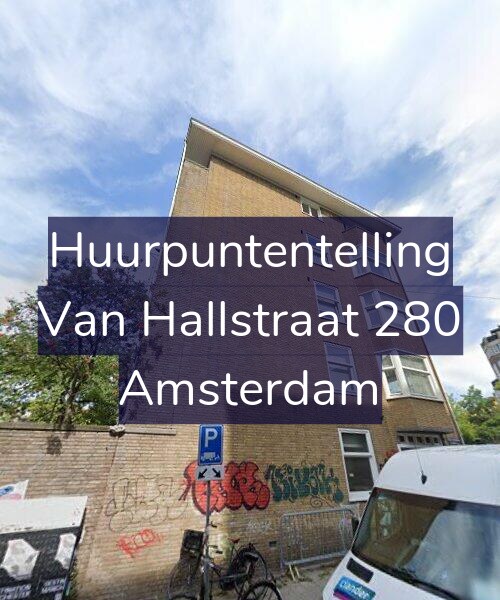 Foto gevel Huurpuntentelling voor Van Hallstraat 280, Amsterdam