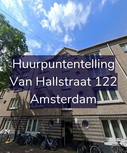 Foto gevel Huurpuntentelling voor Van Hallstraat 122, Amsterdam