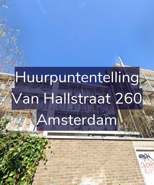 Foto gevel Huurpuntentelling voor Van Hallstraat 260, Amsterdam