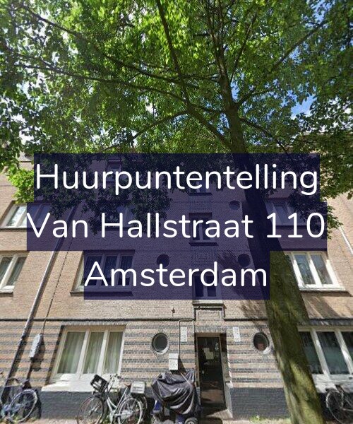 Foto gevel Huurpuntentelling voor Van Hallstraat 110, Amsterdam
