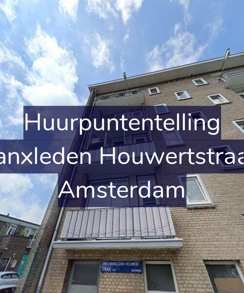 Foto gevel Huurpuntentelling voor Van Hanxleden Houwertstraat 13-2, Amsterdam