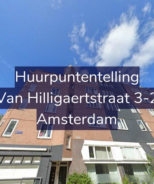 Foto gevel Huurpuntentelling voor Van Hilligaertstraat 3-2, Amsterdam