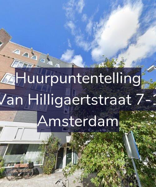Foto gevel Huurpuntentelling voor Van Hilligaertstraat 7-1, Amsterdam