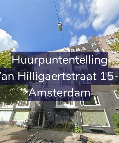 Foto gevel Huurpuntentelling voor Van Hilligaertstraat 15-1, Amsterdam