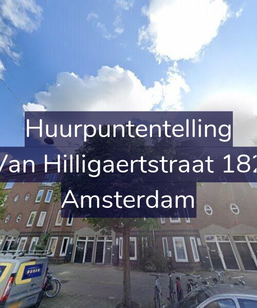 Foto gevel Huurpuntentelling voor Van Hilligaertstraat 182, Amsterdam