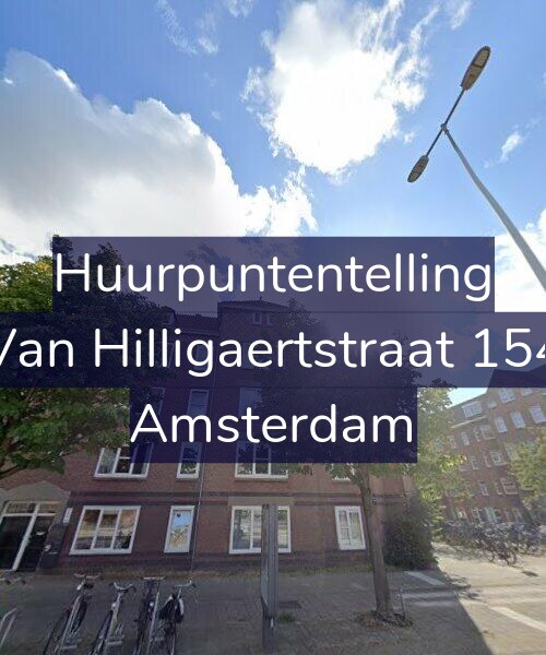 Foto gevel Huurpuntentelling voor Van Hilligaertstraat 154, Amsterdam
