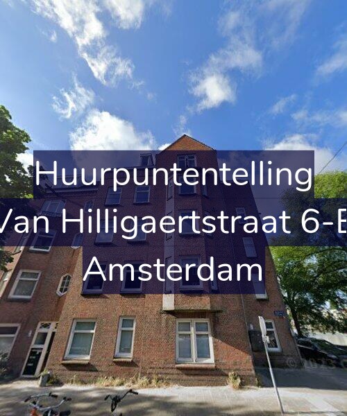 Foto gevel Huurpuntentelling voor Van Hilligaertstraat 6-B, Amsterdam