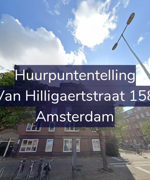 Foto gevel Huurpuntentelling voor Van Hilligaertstraat 158, Amsterdam