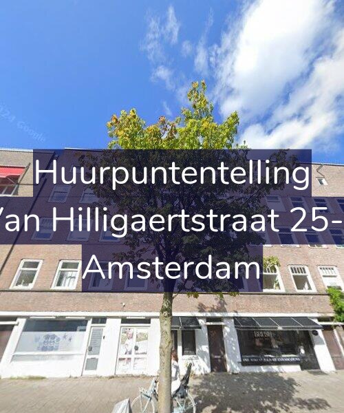 Foto gevel Huurpuntentelling voor Van Hilligaertstraat 25-2, Amsterdam