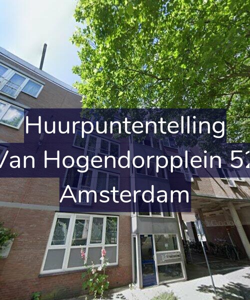 Foto gevel Huurpuntentelling voor Van Hogendorpplein 52, Amsterdam