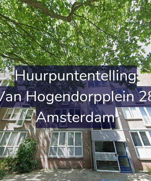 Foto gevel Huurpuntentelling voor Van Hogendorpplein 28, Amsterdam