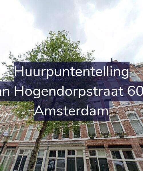 Foto gevel Huurpuntentelling voor Van Hogendorpstraat 60-2, Amsterdam