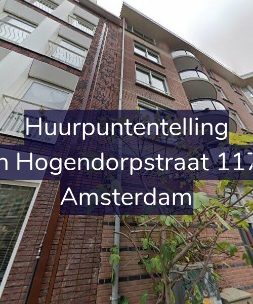 Foto gevel Huurpuntentelling voor Van Hogendorpstraat 117-A, Amsterdam