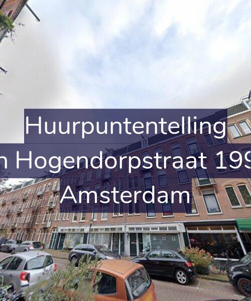 Foto gevel Huurpuntentelling voor Van Hogendorpstraat 199-H, Amsterdam
