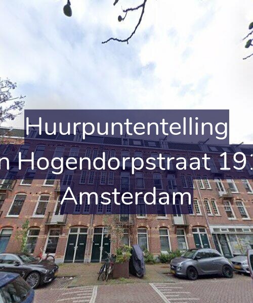 Foto gevel Huurpuntentelling voor Van Hogendorpstraat 191-2, Amsterdam
