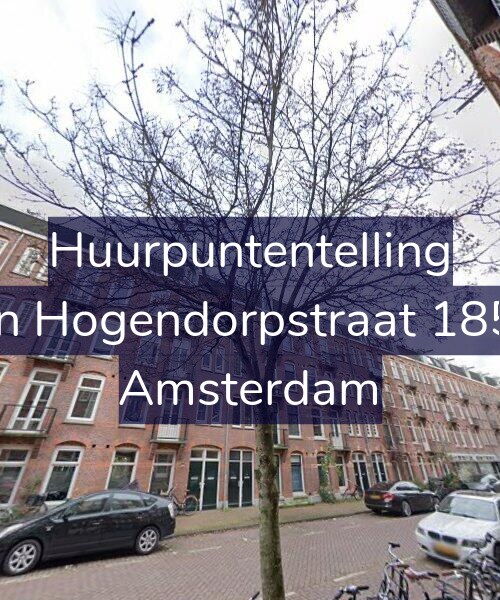 Foto gevel Huurpuntentelling voor Van Hogendorpstraat 185-3, Amsterdam