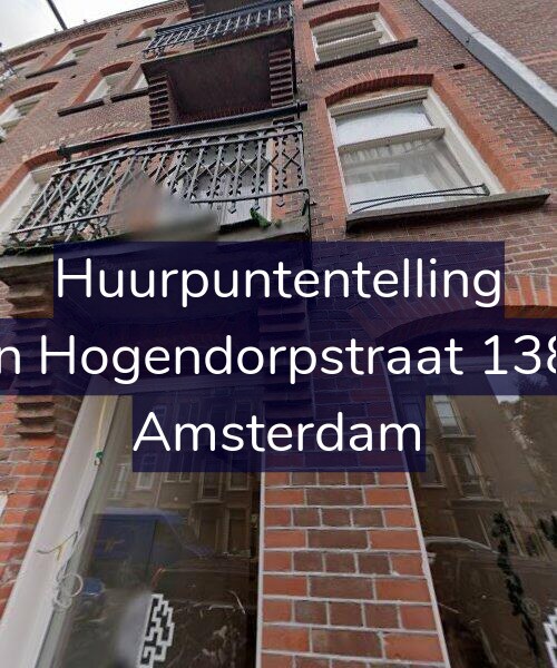 Foto gevel Huurpuntentelling voor Van Hogendorpstraat 138-2, Amsterdam