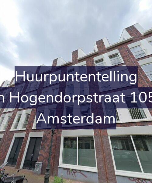 Foto gevel Huurpuntentelling voor Van Hogendorpstraat 105-D, Amsterdam