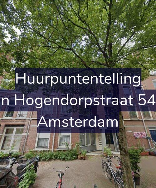 Foto gevel Huurpuntentelling voor Van Hogendorpstraat 54-H, Amsterdam
