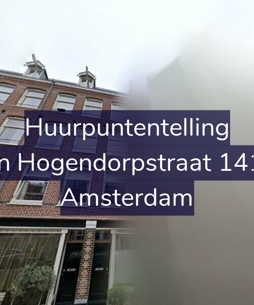 Foto gevel Huurpuntentelling voor Van Hogendorpstraat 141-3, Amsterdam