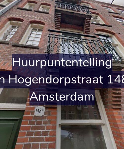Foto gevel Huurpuntentelling voor Van Hogendorpstraat 148-2, Amsterdam
