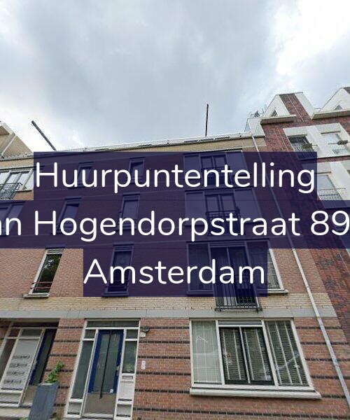Foto gevel Huurpuntentelling voor Van Hogendorpstraat 89-B, Amsterdam