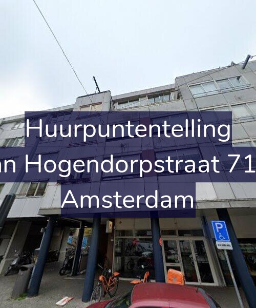 Foto gevel Huurpuntentelling voor Van Hogendorpstraat 71-B, Amsterdam