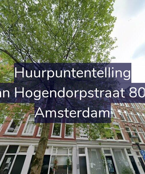 Foto gevel Huurpuntentelling voor Van Hogendorpstraat 80-3, Amsterdam