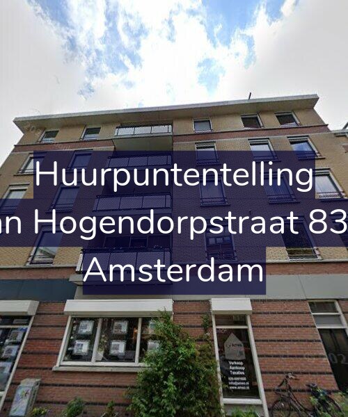 Foto gevel Huurpuntentelling voor Van Hogendorpstraat 83-B, Amsterdam