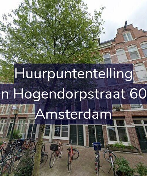 Foto gevel Huurpuntentelling voor Van Hogendorpstraat 60-H, Amsterdam