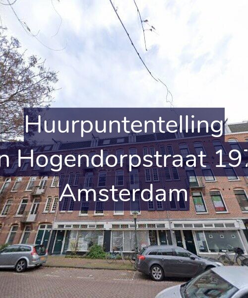 Foto gevel Huurpuntentelling voor Van Hogendorpstraat 197-2, Amsterdam
