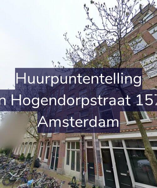 Foto gevel Huurpuntentelling voor Van Hogendorpstraat 157-3, Amsterdam