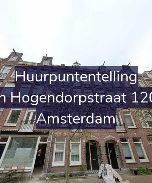 Foto gevel Huurpuntentelling voor Van Hogendorpstraat 120-2, Amsterdam