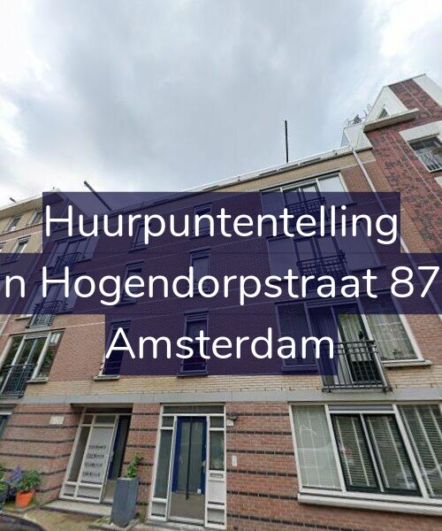 Foto gevel Huurpuntentelling voor Van Hogendorpstraat 87-D, Amsterdam