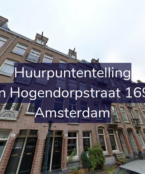 Foto gevel Huurpuntentelling voor Van Hogendorpstraat 169-3, Amsterdam