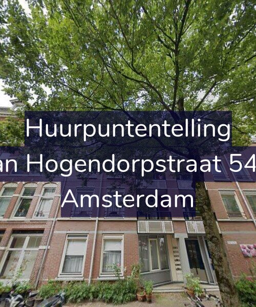 Foto gevel Huurpuntentelling voor Van Hogendorpstraat 54-F, Amsterdam
