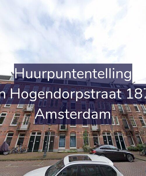 Foto gevel Huurpuntentelling voor Van Hogendorpstraat 187-2, Amsterdam