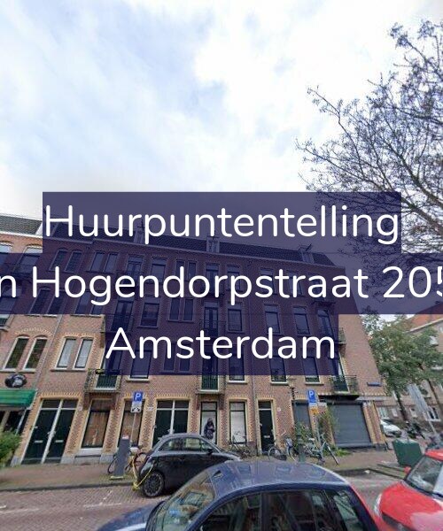Foto gevel Huurpuntentelling voor Van Hogendorpstraat 205-2, Amsterdam