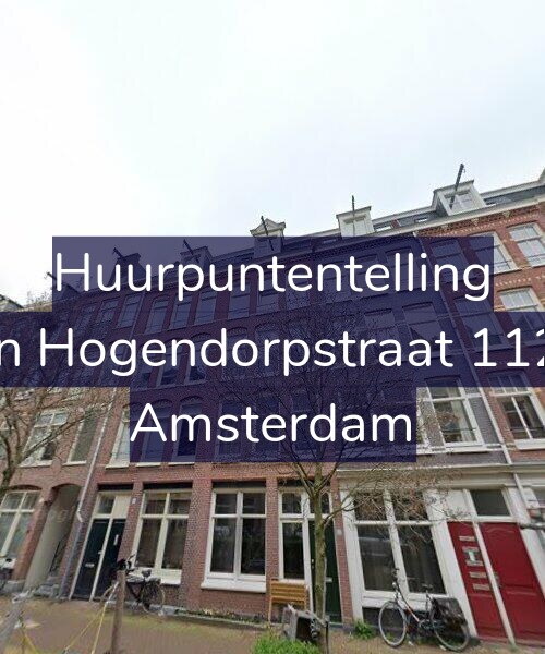 Foto gevel Huurpuntentelling voor Van Hogendorpstraat 112-3, Amsterdam